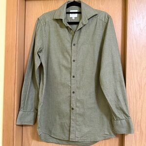 Women's Olive Button-Down Shirt
